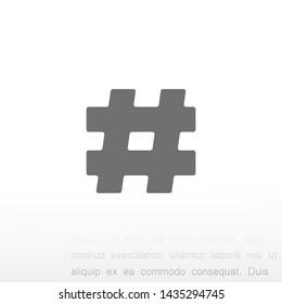 hashtag  vector icon 10 eps , Lorem ipsum Flat design