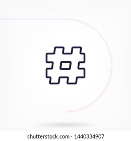 hashtag  vector icon 10 eps , Lorem ipsum Flat design
