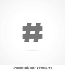 hashtag  vector icon 10 eps , Lorem ipsum Flat design