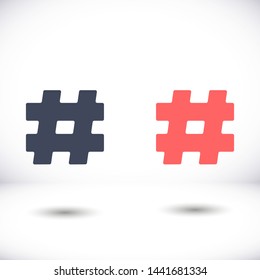 hashtag  vector icon 10 eps , Lorem ipsum Flat design