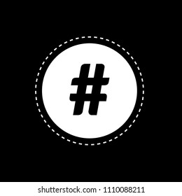 hashtag vector icon