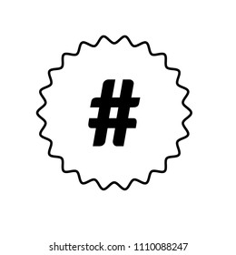 hashtag vector icon