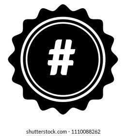 hashtag vector icon