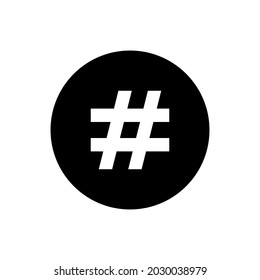 Hashtag vector icon for apps and web sites