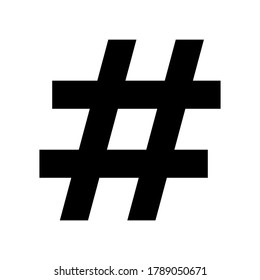Hashtag, Vektorsymbol. Vektorgrafik