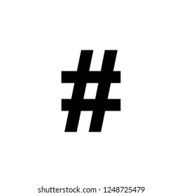 hashtag vector icon. hashtag sign on white background. hashtag icon for web and app