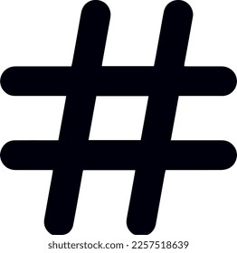 Hashtag web icon vector design 