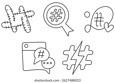 As hashtags são símbolos essenciais na comunicação digital, representando ideias e tendências com ícones únicos