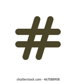 Hashtags Icon Vector
