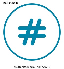 Hashtags Icon Vector