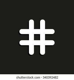 hashtags - vector icon