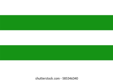 Hasselt city flag vector illustration, capital of the province of Limburg, Belgium. Hasselt flag symbol.