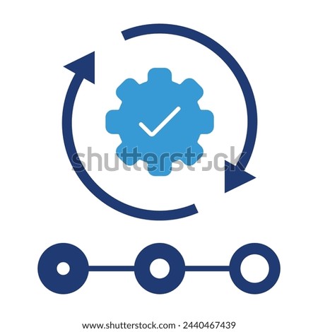 Hassle free deployment Icon. Intuitive interfaces combined easy implementation. User friendly integration. Straightforward setup. Seamless installation. 
