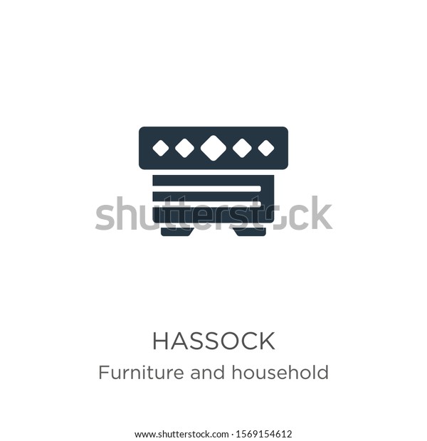 Hassock icon vector. Trendy flat hassock icon from\
furniture and household collection isolated on white background.\
Vector illustration can be used for web and mobile graphic design,\
logo, eps10