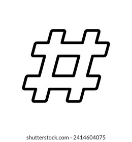 hastag icon symbol vector template