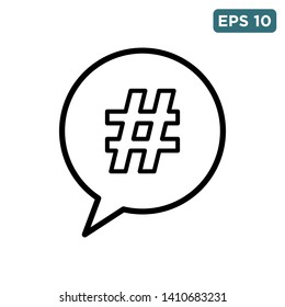 hastag icon vector design template