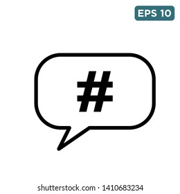 hastag icon vector design template
