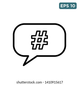 hastag icon vector design template