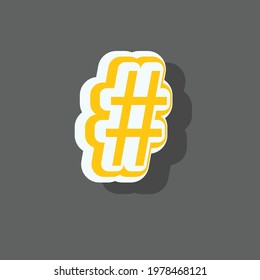 hastag symbol design vector object