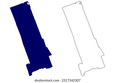 Hastings County (Canada, Ontario Province, North America) map vector illustration, scribble sketch Hastings map