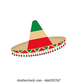 hat accesory mexican culture icon. Isolated and flat illustration. Vector graphic