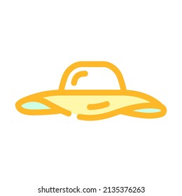 hat accessory color icon vector. hat accessory sign. isolated symbol illustration