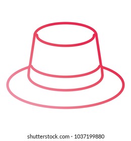 hat accessory icon over white background colorful design vector illustration
