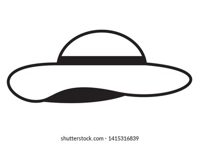hat accessory on white background vector illustration