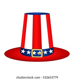 Hat with American flag image