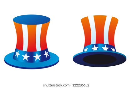 Hat With American Flag Theme