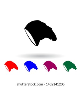 hat bag multi color icon. Elements of clothes set. Simple icon for websites, web design, mobile app, info graphics