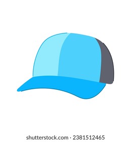 hat baseball cap cartoon. blank side, sport front, object visor hat baseball cap sign. isolated symbol vector illustration