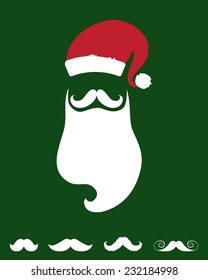 hat and beard Santa