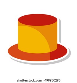 hat birthday isolated icon vector illustration design