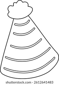 Hat birthday party happy for anniversaries and events. Playful cartoon style works for kids and adult celebrations alike
