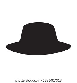 A hat black Silhouette vactor
