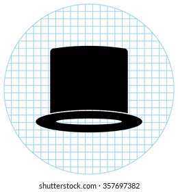hat -  black vector icon