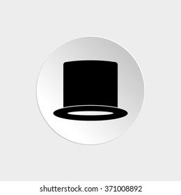 hat  - black vector icon