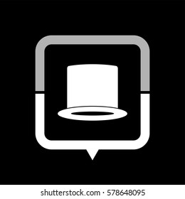 hat -  black vector icon