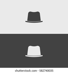 Hat black and white icons.illustration isolated vector sign symbol 
