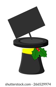 Hat with Blank Board Vector