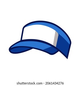 Hat blue color. Accesory for Fashion. Vector image