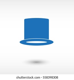 hat -  blue vector icon
