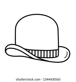 Hat bowler icon