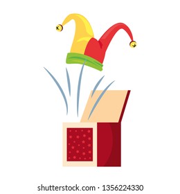 hat and box april fools