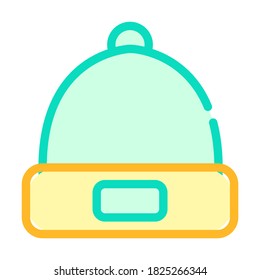 hat cap color icon vector. hat cap sign. isolated symbol illustration