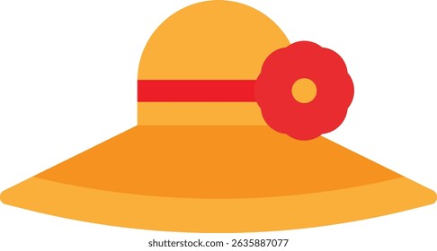 Gorra de sombrero Icono de moda Vector plano