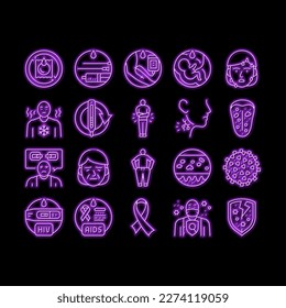hat cap head man safety fashion neon light sign vector. female straw, cowboy work job, chef cook, woman panama, person vintage gentleman hat cap head man safety fashion Illustrations
