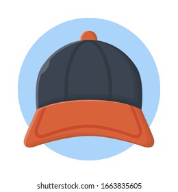 Hat Cap Sport Style. Flat Icon Vector Design
