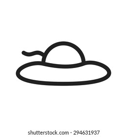 Hat, cap, style icon vector image. Can also be used for summer, recreation and fun. Suitable for use on mobile apps, web apps and print media.
